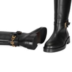 Kadın Siyah Deri Çizme
