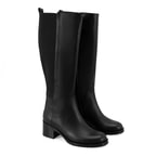 Kadın Siyah Deri Çizme