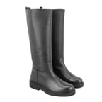 Kadın Siyah Deri Çizme