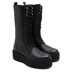 Kadın Siyah Deri Çizme