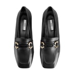 Kadın Siyah Deri Günlük Ayakkabı