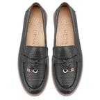 Kadın Siyah Deri Günlük Ayakkabı