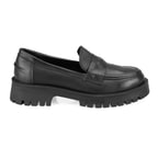 Kadın Siyah Deri Günlük Ayakkabı