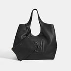 Kadın Siyah Deri Hobo Çanta