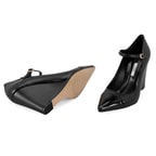 Kadın Siyah Deri Klasik Ayakkabı