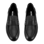 Kadın Siyah Deri Loafer