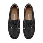 Kadın Siyah Deri Loafer