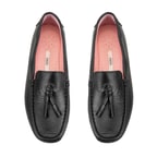 Kadın Siyah Deri Loafer