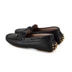 Kadın Siyah Deri Loafer