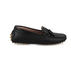 Kadın Siyah Deri Loafer