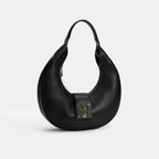 Kadın Siyah Deri Omuz Çantası