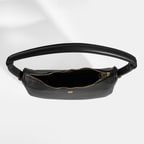 Kadın Siyah Deri Omuz Çantası