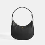 Kadın Siyah Deri Omuz Çantası