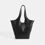 Kadın Siyah Deri Omuz Çantası