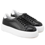 Kadın Siyah Deri Spor Ayakkabı