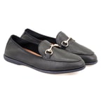 Kadın Siyah DesaComfort Deri Günlük Ayakkabı