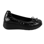 Kadın Siyah DesaComfort Deri Günlük Ayakkabı