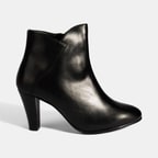 Kadın Siyah DesaComfort Deri Topuklu Chelsea Bot