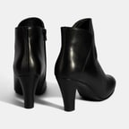 Kadın Siyah DesaComfort Deri Topuklu Chelsea Bot