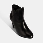 Kadın Siyah DesaComfort Deri Topuklu Chelsea Bot