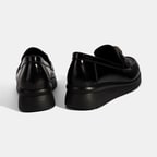 Kadın Siyah DesaComfort Toka Detaylı Deri Ayakkabı