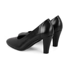 Kadın Siyah DesaComfort Topuklu Deri Klasik Ayakkabı