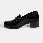 Kadın Siyah DesaComfort Topuklu Rugan Ayakkabı