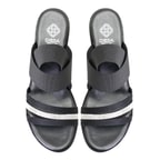 Kadın Siyah Dolgu Topuklu Sandalet