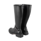 Kadın Siyah Fermuarlı Çizme