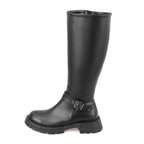 Kadın Siyah Fermuarlı Çizme