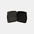 Kadın Siyah Fermuarlı Deri Cüzdan