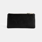 Kadın Siyah Fermuarlı Deri Cüzdan