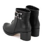 Kadın Siyah Fermuarlı Topuklu Bot