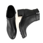 Kadın Siyah Fermuarlı Topuklu Bot