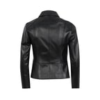 Kadın Siyah Fit Deri Ceket