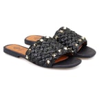 Kadın Siyah Hasır Terlik