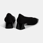 Kadın Siyah Kalın Topuklu Günlük Ayakkabı