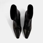 Kadın Siyah Kalın Topuklu Stretch Bot