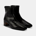 Kadın Siyah Kalın Topuklu Stretch Bot