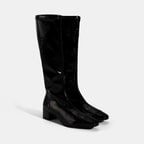 Kadın Siyah Kalın Topuklu Stretch Çizme