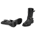 Kadın Siyah Kemer Aksesuarlı Kadın Bot