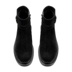 Kadın Siyah Kemer Aksesuarlı Süet Bot