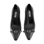 Kadın Siyah Klasik Deri Ayakkabı