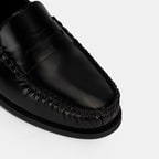 Kadın Siyah Klasik Deri Loafer