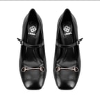 Kadın Siyah Klasik Topuklu Deri Ayakkabı