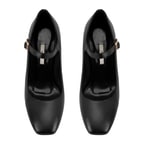 Kadın Siyah Klasik Topuklu Deri Ayakkabı