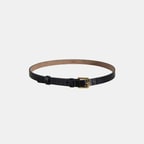 Kadın Siyah Kroko Baskılı Deri Kemer