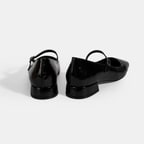 Kadın Siyah Kroko Baskılı Mary Jane Günlük Ayakkabı