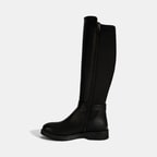 Kadın Siyah Metal Aksesuarlı Stretch Çizme