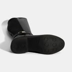 Kadın Siyah Metal Aksesuarlı Stretch Çizme